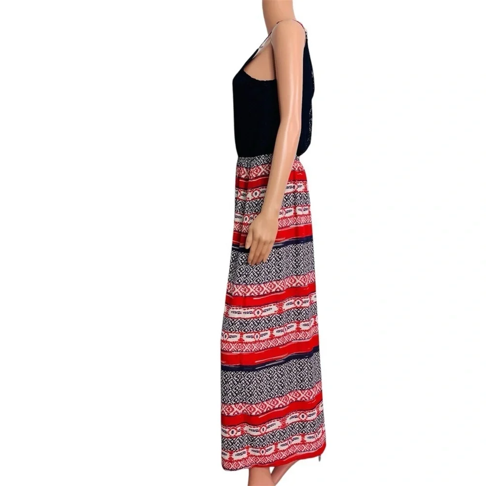 PINK ROSE Tribal Maxi Dress Size Medium